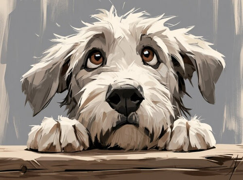 Irish Wolfhound pup -- Art Puzzle — 88 Pieces | SoulMemora