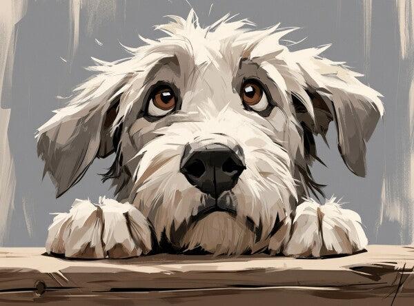 Irish Wolfhound pup -- Art Puzzle — 88 Pieces | SoulMemora