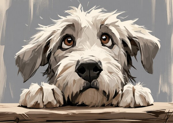 Irish Wolfhound pup -- Art Puzzle — 88 Pieces | SoulMemora
