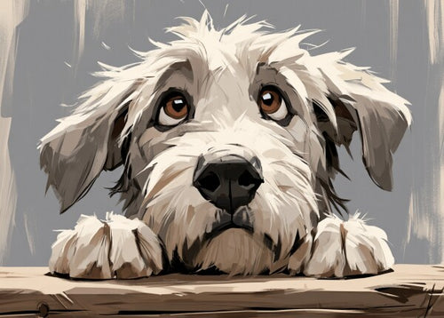 Irish Wolfhound pup -- Art Puzzle — 88 Pieces | SoulMemora