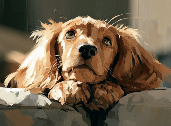 Longhaired Dachshund pup -- Art Puzzle — 88 Pieces | SoulMemora