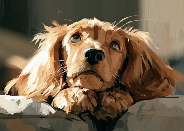 Longhaired Dachshund pup -- Art Puzzle — 88 Pieces | SoulMemora