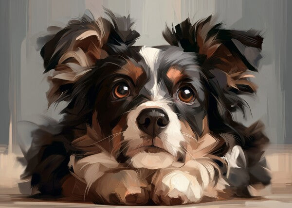 Border Collie pup -- Art Puzzle — 88 Pieces | SoulMemora