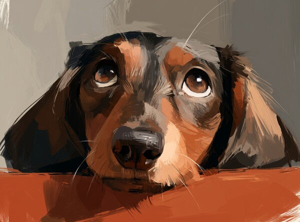 Short haired Dachshund pup -- Art Puzzle — 88 Pieces | SoulMemora