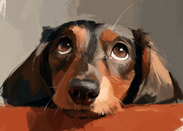 Short haired Dachshund pup -- Art Puzzle — 88 Pieces | SoulMemora