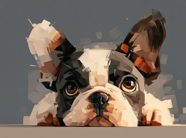 French Bulldog pup -- Art Puzzle — 88 Pieces | SoulMemora